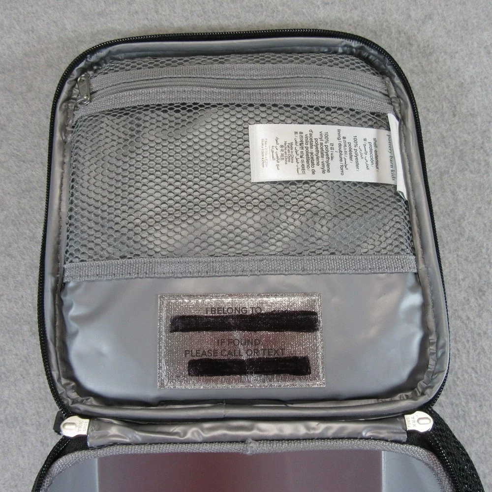 Pottery Barn Kids Lunch Box OS Gray Camo Insulated‎ Lunch Bag Pockets